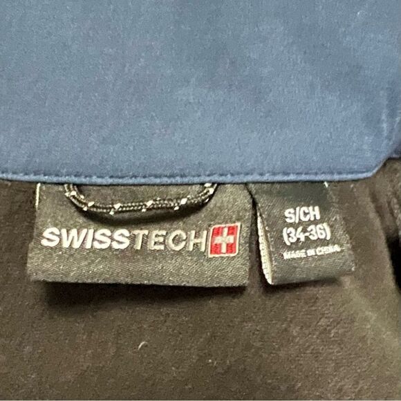 Swiss Tech Blue Zip Up Jacket Size S - Picture 6 of 7